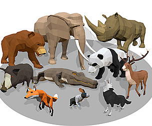 Animals Africa Cartoon Collection - Animated 01