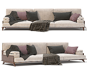 Twin-modern 3-seater sofa