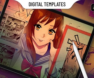 FULL Procreate Manga Templates Bundle