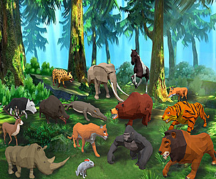 Big Collection Animals Africa Cartoon - Animated