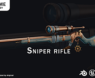 Sniper rifle /game ready