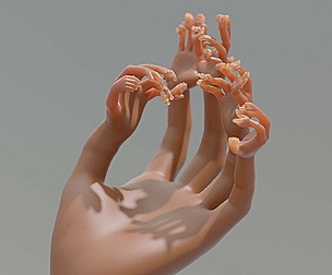 Nested hands