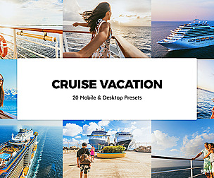 20 Cruise Vacation Lightroom Presets and LUTs