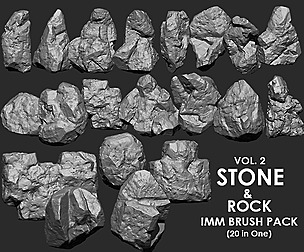 Stone & Rock IMM Brushes 20 in one Vol. 2