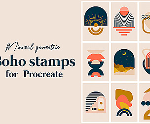 Geometric Boho Stamps For Procreate