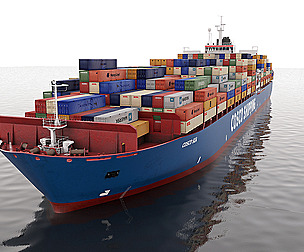 Cosco cargo ship