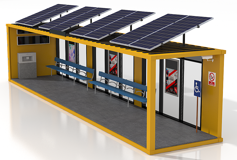 40 Foot Container Bus Stop