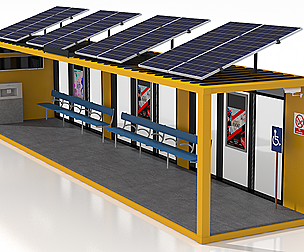 40 Foot Container Bus Stop
