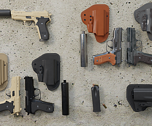 M11 Pistol Game Ready 5 Textures Low-poly 3D model