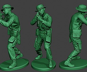 Modern Jungle Soldier Shoot Stand2 MJS1