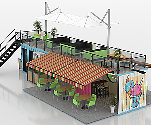 Container Ice Cream Shop