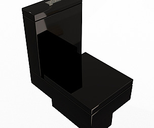 Black Modern Toilet