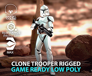 Clone trooper rigged