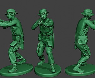 Modern Jungle Soldier Shoot Stand3 MJS1
