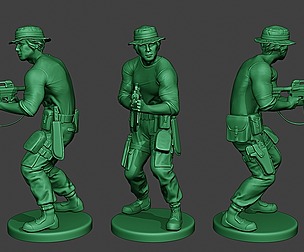 Modern Jungle Soldier Shoot Stand5 MJS1