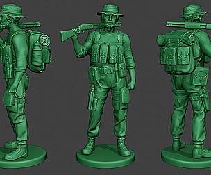 Modern Jungle Soldier Stand2 MJS1