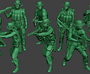 Modern Jungle Soldiers MJS1 Pack 3