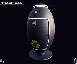 SciFi Trash Can