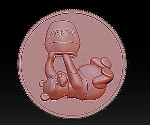 Bear pooh - Coin