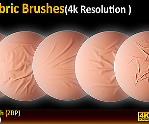 20 Fabric Brushes + png (4k Resolution )