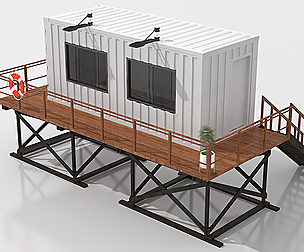 Container Beach Lifeguard Stand