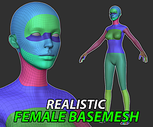 Realistic Female Base Mesh