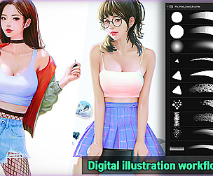 Digital illustration workflow - Vol.6