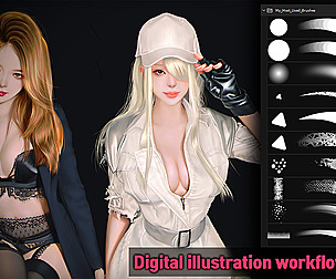 Digital illustration workflow - Vol.9