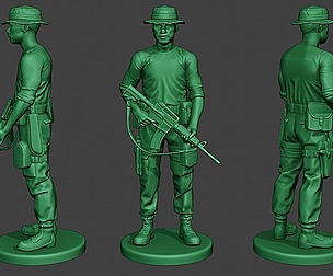 Modern Jungle Soldier Stand3 MJS1