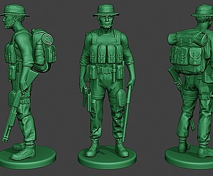 Modern Jungle Soldier Stand4 MJS1