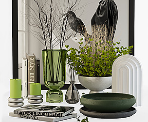 Decorative Set 001- Plants Set