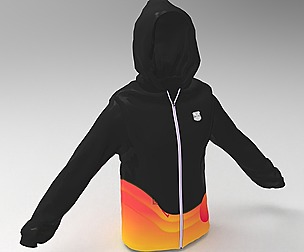3D Black hoodie Shirt