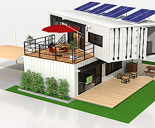 x4 40ft Container 2 Houses