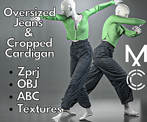 Marvelous Designer + Clo3d : Cropped cardigan