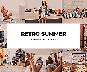 20 Retro Summer Lightroom Presets and LUTs