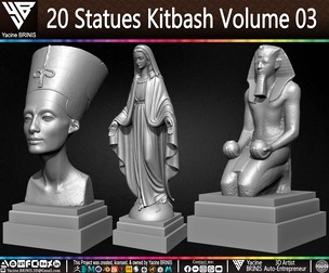 20 Statues Kitbash Volume 03