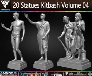 20 Statues Kitbash Volume 04