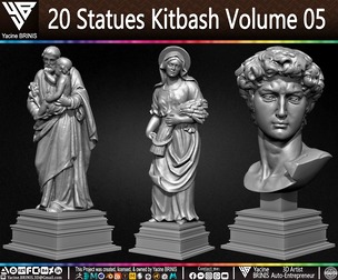 20 Statues Kitbash Volume 05