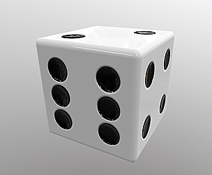 Dice d6 game ready PBR