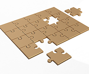 Golden Jigsaw Puzzle 03