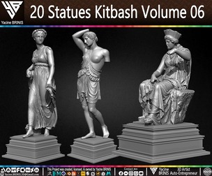 20 Statues Kitbash Volume 06