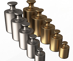 Antique Scale Weights Set