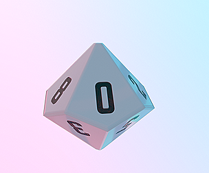 Dice d10 game ready PBR