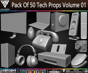 Pack Of 50 Tech Props Volume 01