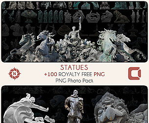 Statues - PNG Photo Pack