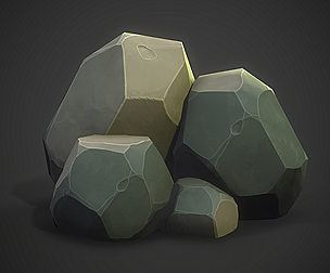 Game ready Stylized Rocks