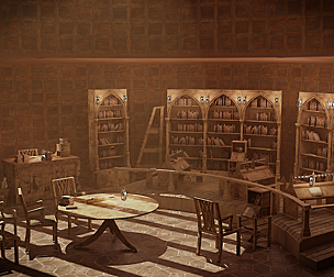 Medieval Library Model Pack Antique