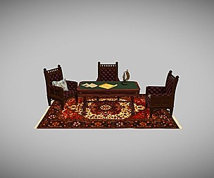 Gothic Living Furniture Set