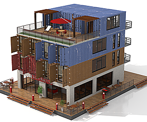 Container Residential Apartment Building