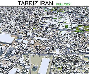 Tabriz City Iran 3D Model